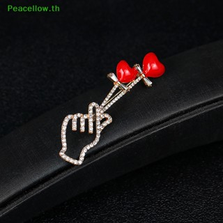 Peacellow เข็มกลัด รูปหัวใจ สีแดง เครื่องประดับแฟชั่น สําหรับผู้หญิง TH