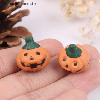 ｛Halloween Decor｝โมเดลฟักทองจําลอง ขนาดเล็ก DIY อุปกรณ์เสริม สําหรับตกแต่งบ้านตุ๊กตาฮาโลวีน 5 ชิ้น