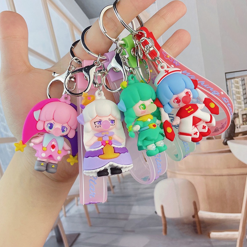 GANTUNGAN FASHION ACCESSORIES KEYCHAIN FAIRY KAWAII CHARACTER BAG / CUTE FAIRY KEYCHAIN 3D LG