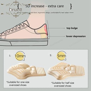 Bruce สติกเกอร์ติดส้นเท้า กันลื่น ใส่สบาย ปรับขนาดได้ สําหรับรองเท้าผ้าใบ