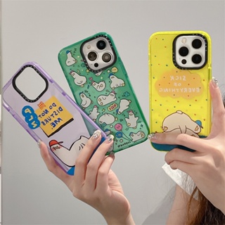 พร้อมส่ง CASETiFY 【ป่วยทุกอย่าง】เคสโทรศัพท์มือถือ ซิลิโคนนิ่ม TPU ใส กันกระแทก ลายเป็ด สําหรับ iPhone 14 Pro MAX 13 12 11 Pro MAX