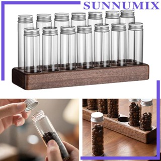 [Sunnimix] หลอดเก็บเมล็ดกาแฟ แบบเดี่ยว พร้อมขาตั้ง สําหรับขนมหวาน น้ําตาล ถั่ว บาร์