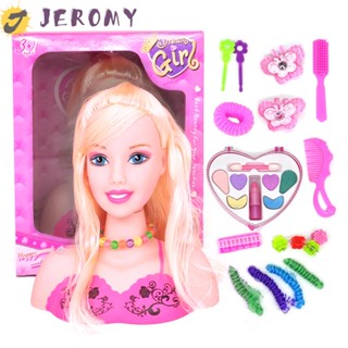 Jeromy หวีแต่งหน้า รูปตุ๊กตาเจ้าหญิงน่ารัก DIY ของเล่นสําหรับเด็ก