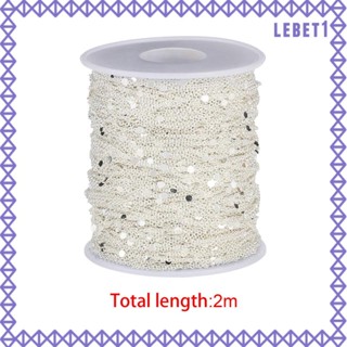 [Lebet] สายโซ่โลหะ ทนทาน สําหรับทําเครื่องประดับ สร้อยคอ ต่างหู DIY