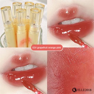 KOBELEEN Water Lip Tint Mirror Glass Luster Graffiti Non-stick Cup Lipstick 【elle20181_th】