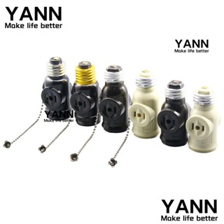 Yann1 อะแดปเตอร์ฐานหลอดไฟ LED 6A ABS US 110-250 V อุปกรณ์เสริม สําหรับโคมไฟ E26