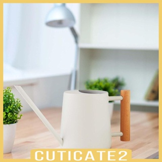 [Cuticate2] บัวรดน้ําต้นไม้ ด้ามจับไม้ 900 มล. สําหรับรดน้ําดอกไม้ ในร่ม กลางแจ้ง