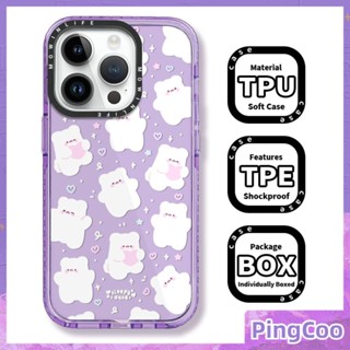 Pingcoo - เข้ากันได้สำหรับ เคส iphone 11 เคสไอโฟน เคสไอโฟน11 เคสนิ่มเคสใสหนากันกระแทกกรอบป้องกันกล้องสีม่วงขอบสีชมพูหมีอ่อนโยนเข้ากันได้กับ iPhone 13 12 11 Pro Max XR XS MAX 7 8Plus