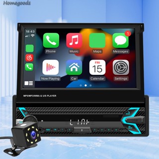 [homegoods.th] Carplay กล้องมองหลังสเตอริโอ วิทยุ FM ไร้สาย บลูทูธ 1 Din 7 นิ้ว AUX WiFi แบบพกพา สําหรับรถยนต์