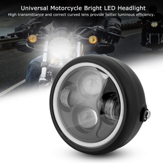 [คลังสินค้าใส][คลังสินค้าใส]Fs Moto Retro Style Universal โคมไฟ Led ทรงกลมสําหรับติดด้านหน้ารถมอเตอร์ไซค์รถมอเตอร์ไซค์
