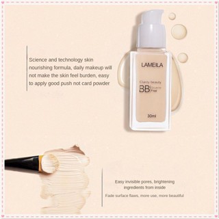 Lameila Clear Transparent Toner Bb Cream Whitening Full Cover Marks Moisturizing Oil Control Concealer Matte Waterproof Long Lasting Face Makeup 30ml JOYFEEL