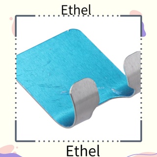 Ethel1 ตะขอแขวนมีดโกนหนวด สเตนเลส กันน้ํา ติดตั้งง่าย สีเงิน 10 ชิ้น