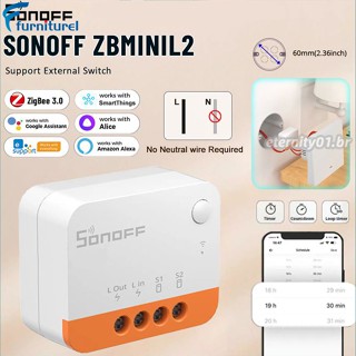 Zbmini-l2 Sonoff สวิตช์อัจฉริยะไร้สาย Zigbee wifi 2 ทาง Ewelink ควบคุมด้วยเสียงผ่าน Alice Alexa Google Home