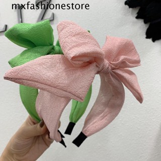 Mxfashione ที่คาดผม กันลื่น ประดับไข่มุก สีแคนดี้ สําหรับผู้หญิง