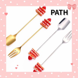 Path ชุดช้อนส้อม สเตนเลส ลายการ์ตูนน่ารัก สร้างสรรค์