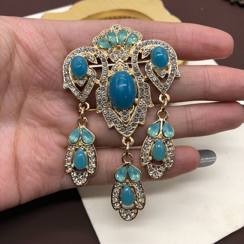 สวยหรู คริสตัล พลอยเทียม เพทาย นกยูง เข็มกลัด สําหรับผู้หญิง เข้างานเลี้ยง งานพรอม ชุดอุปกรณ์เข็มกลัดสัตว์ ยาว ขอบเข็มกลัด ผู้ชาย ชุดสูท หมุด พู่ หรูหรา เสื้อยกทรง - รูปที่ 2