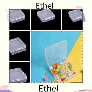 Ethel1 กล่องเก็บอุปกรณ์ตกปลา แบบใส ทรงสี่เหลี่ยม ขนาดเล็ก 5 ขนาด