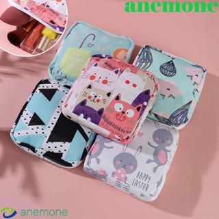 Anemone กระเป๋าใส่เหรียญ บัตรเครดิต หูฟัง มีซิป สําหรับผู้หญิง