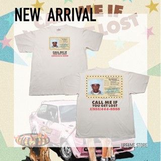 [Upfame.store] Tyler,the Creator:Call me if you get lost เสื้อbootleg เสือยืดคอกลม oversize สีขาวเฟด ป้ายHiptrack