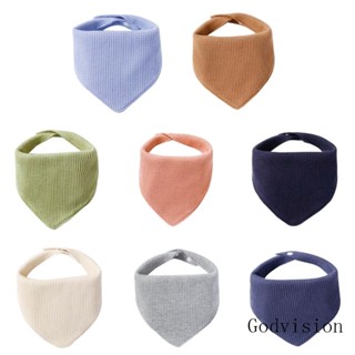 ผ้ากันเปื้อน ระบายอากาศ สีพื้น สําหรับเด็กทารก