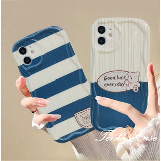 เคสโทรศัพท์มือถือนิ่ม ขอบโค้ง ลายการ์ตูนหมี 3D สําหรับ Samsung A14 A34 A54 A03 A03s A04 A04e A04s A23 A13 A33 A53 A12 A22 A52 A52s A32 A51 A50 A50s A30s