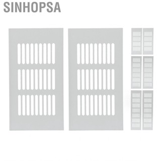 Sinhopsa Cabinet Ventilation Grille  Aluminum Alloy Rectangular Comfortable Touch  Rust Silver for RV