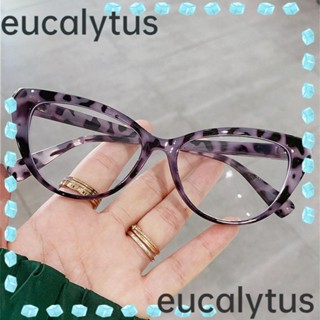 Eucalytus1 แว่นตาคอมพิวเตอร์ PC กรอบใหญ่ เบาพิเศษ ป้องกันรังสียูวี พิมพ์ลายเสือดาว สีพื้น สําหรับผู้ชาย