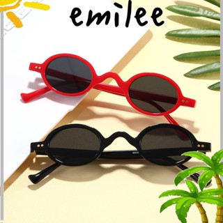 Emilee แว่นกันแดด ทรงกลม สไตล์วินเทจ UV400 เฉดสี ฮิปฮอป