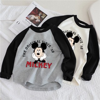 พร้อมส่ง เสื้อยืดแขนยาวลําลอง ผ้าฝ้ายแท้ พิมพ์ลายการ์ตูน Raglan แฟชั่นฤดูใบไม้ผลิ และฤดูใบไม้ร่วง สําหรับเด็กผู้ชาย