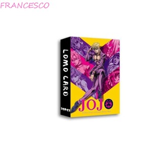 Francesco การ์ดโลโม่ ลายการ์ตูนอนิเมะญี่ปุ่น JoJos Bizarre Adventure 30 ชิ้น สําหรับเด็ก