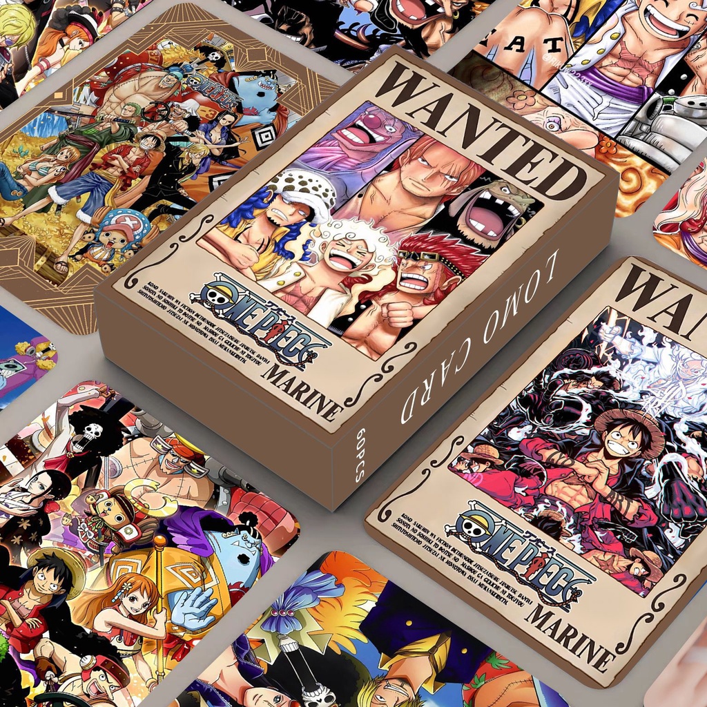 โฟโต้การ์ด วันพีช Monkey·D·Luffy Usopp Sogeking Lomo Card 2023 60 ชิ้น/กล่อง