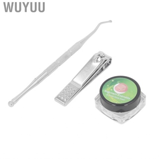 Wuyuu Toenail Corrector Strips  Ingrown File Correction Kit Nail Clipper with Storage Box for Unflat Toenails Reducing