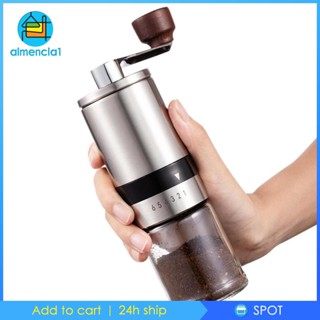 [Almencla1] เครื่องบดเมล็ดกาแฟ เซรามิค สเตนเลส แบบแมนนวล สําหรับกาแฟดริป เอสเปรสโซ่