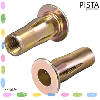 PISTA น็อตหมุดย้ํา เหล็กคาร์บอน M8 X 1.25 มม. หัวแบน กันกัดกร่อน สําหรับงานไม้ 25 ชิ้น