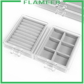 [Flameer] กล่องลิ้นชักอะคริลิคใส ขนาด 9.5x5.9x4 นิ้ว สําหรับเก็บเครื่องประดับ ต่างหู ในห้องน้ํา