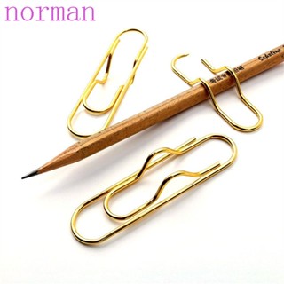 Norman คลิปโลหะ สําหรับหนีบกระดาษโน๊ตบุ๊ค หนังสือ สํานักงาน