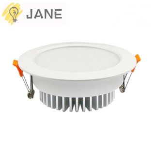 Jane โคมไฟ LED หรี่แสงได้ 4 ชิ้น ‎โคมไฟดาวน์ไลท์ PC อะลูมิเนียม สีขาว 5W 2.5 นิ้ว แบบพกพา สําหรับช่างไฟฟ้า