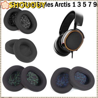 Shououy แผ่นโฟมรองหูฟัง อุปกรณ์เสริม สําหรับ SteelSeries Arctis 1 3 5 7 9 2 ชิ้น