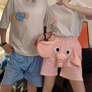 กางเกงลายช้างน่ารัก มีงวง ใส่สบาย ผ้านิ่ม กางเกงลำลอง