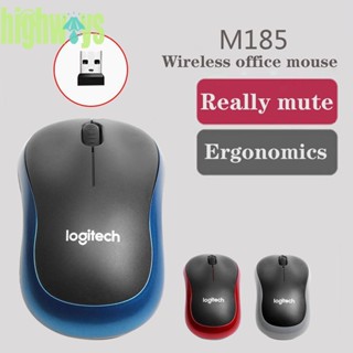 Logitech M185 เมาส์ออปติคอลเล่นเกมไร้สาย 2.4 GHz 1000DPI 3 ปุ่ม [highways.th]