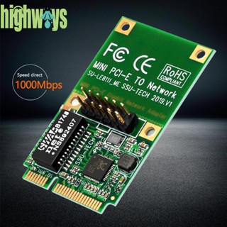 อะแดปเตอร์การ์ดเครือข่าย SSU LE8111-ME MINI PCI-E Gigabit RJ45 สําหรับ IPC [highways.th]