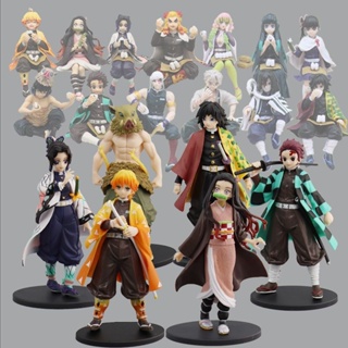 ตุ๊กตาฟิกเกอร์ PVC Demon Slayer Kimetsu no Yaiba PM Perching Kyojuro Rengoku Agatsuma Zenitsu Nezuko ของเล่นสําหรับเด็ก