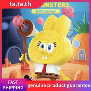 Popmart POPMART LABUBU LABUBU SpongeBob SquarePants Series Mystery Box ยืนยันเวอร์ชั่น