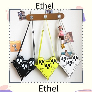 Ethel1 กระเป๋าสะพายไหล่ กระเป๋าถือ ลายผีฮาโลวีน สําหรับสตรี