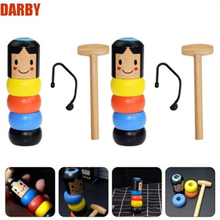 Darby ชุดของเล่นหุ่นฟิกเกอร์ฮีโร่ไม้ ขนาดเล็ก DIY สําหรับเด็ก