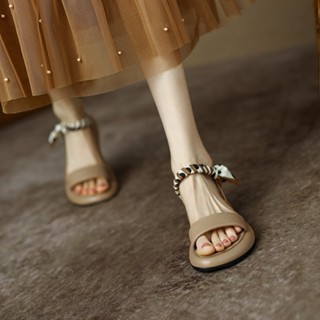 HWSHOES รองเท้าแตะแบบเปิดหัวสายเดี่ยว รองเท้าแตะชายหาดแบบลำลอง