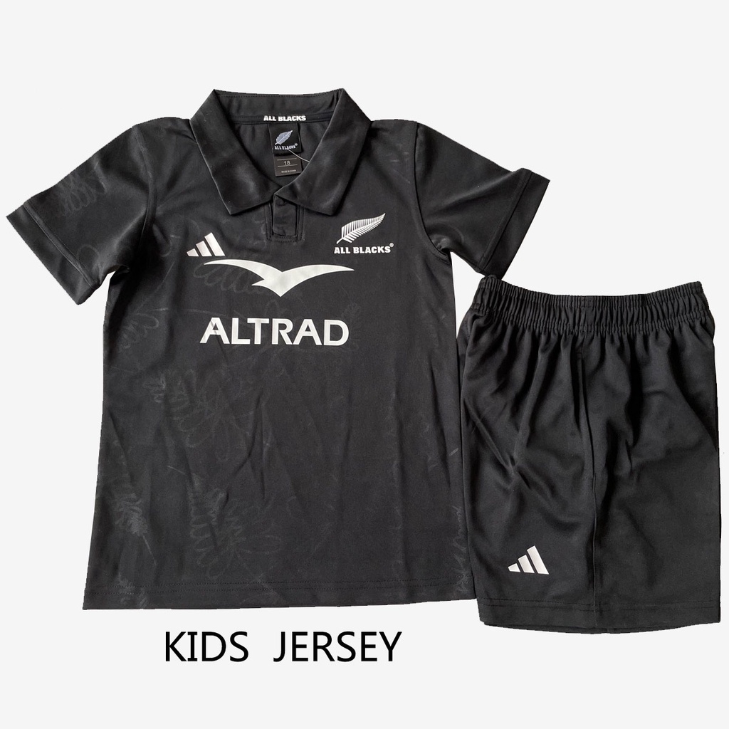 2023 Kids All Blacks Rugby Kit Children Rugby World Cup Jersey