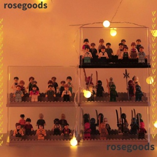 Rosegoods1 กล่องอะคริลิคใส กันฝุ่น วางซ้อนกันได้ สําหรับเด็ก