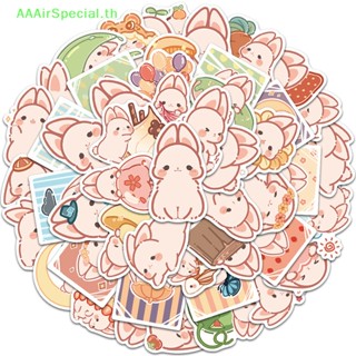 Aaairspecial สติกเกอร์ ลายการ์ตูนกระต่ายน่ารัก สไตล์ญี่ปุ่น สําหรับติดตกแต่งกีตาร์ กระเป๋าเดินทาง 50 ชิ้น