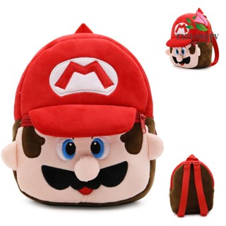 Taylor2pv Mario Brothers กระเป๋าเป้สะพายหลัง ผ้ากํามะหยี่ขนนิ่ม ของขวัญวันเกิด สําหรับเด็ก 1-3 ปี